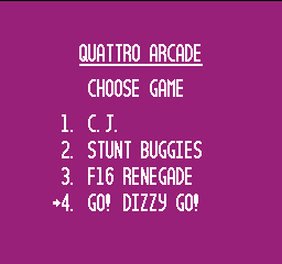 Quattro Arcade (USA) (Unl) In game screenshot